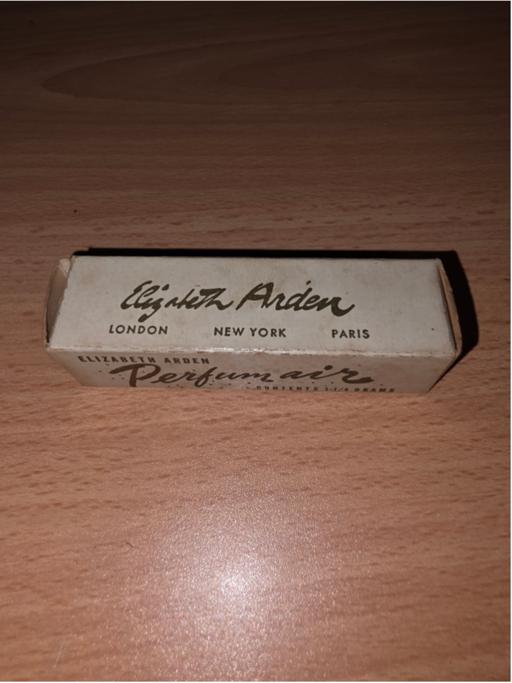 Vintage Elizabeth Arden Blue Grass Perfumair Jeweled Bottle Box & Sleeve 1 1/4 D